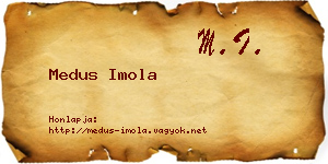 Medus Imola névjegykártya